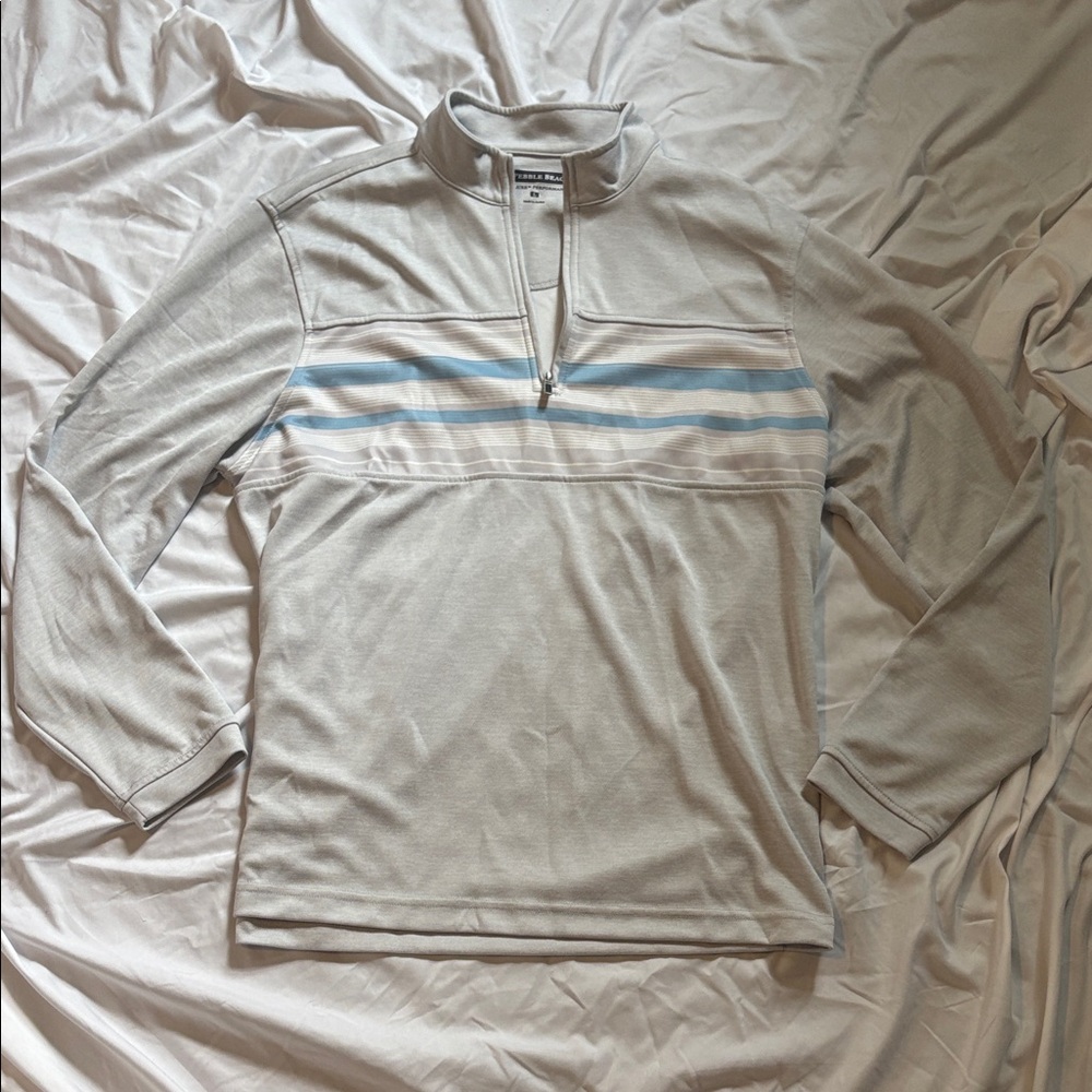 ✨New Listing✨ NWOT Men’s Pebble Beach Gray Performance Pullover